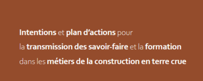 Publication du document « Intentions et plan d&rsquo;actions pour la transmission de savoir-faire et la formation »